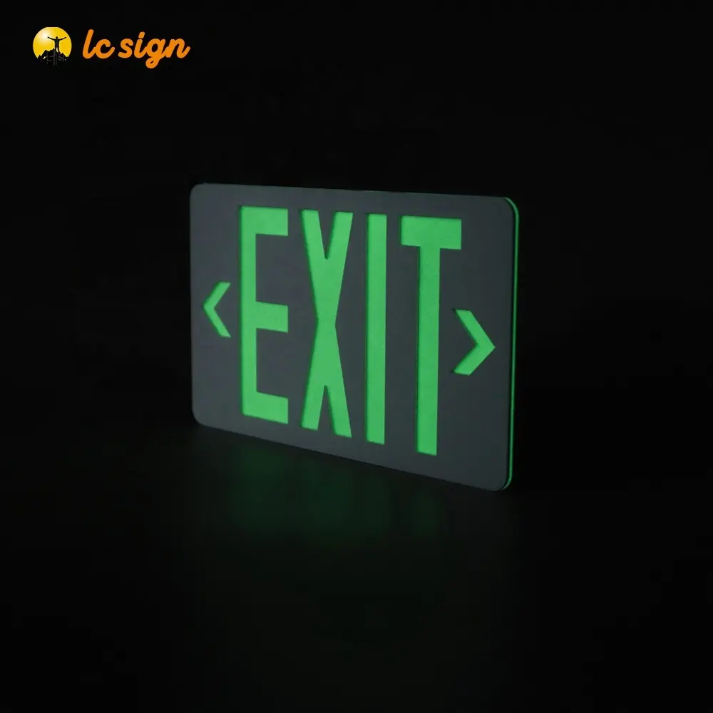 Secure Channel Reflective Sign Night Auto Light Wayfinding Door Sign For Building