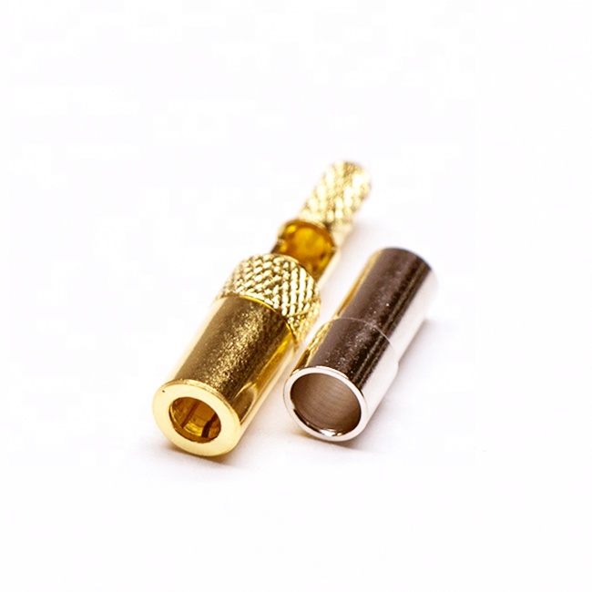 Мини SMB гнездовой обжимной тип 75Ohm RF коаксиальный разъем