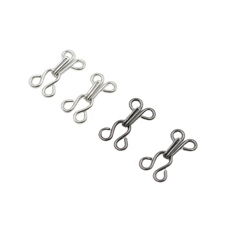 OEM Wholesale Custom Design Clothes Button Brass Metal Trouser Hook And Eye