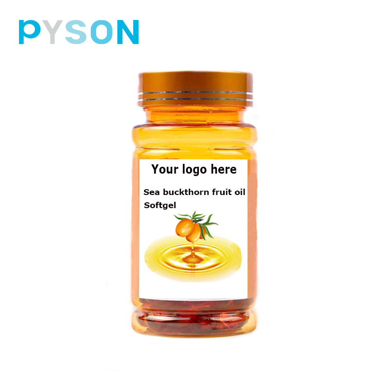 Pyson OEM ODM Sea Buckthorn Fruit Oil Softgel Capsule Omege 7 Ati-aging