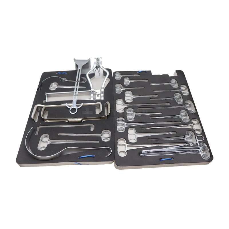 SA0090 Surgical Medical Abdominal Surgery Equipments 108 Instruments Basic Laparotomy Set