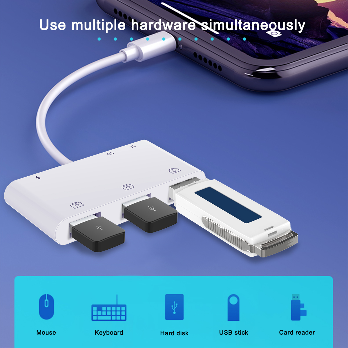 TF SD кард-ридер света ning к USB 3 камера адаптер OTG кабель конвертер адаптер для iPhone iPad