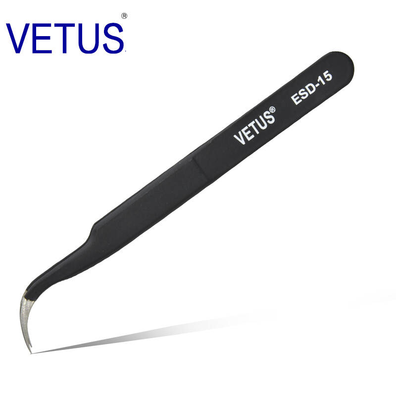 ESD-15 OEM Высокое качество пользовательские Private Label русский глаз ресниц аппликатор Vetus антикоррозионные пинцет