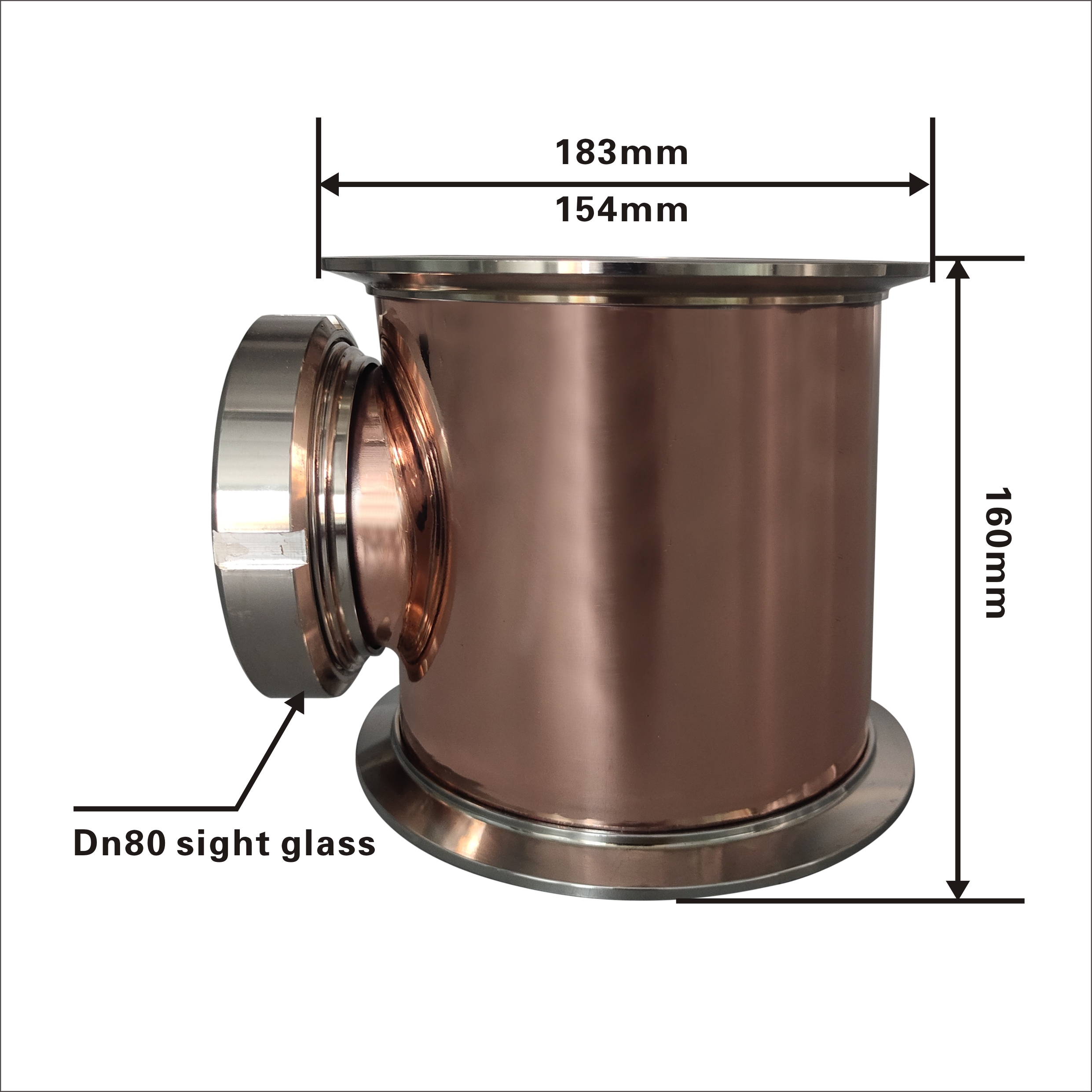 Distillation column 6.5" copper column distillation equipment HomeDistillation, Reflux column, Moonshine