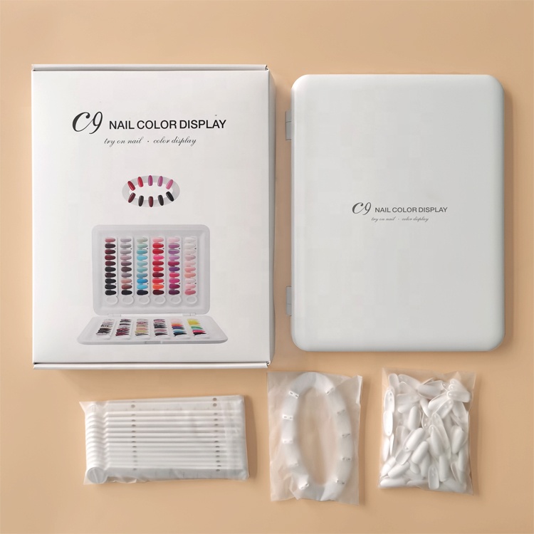 120 цветов портативный C9 карта цвета ногтей Гель-лак дисплей книга Swatch Book