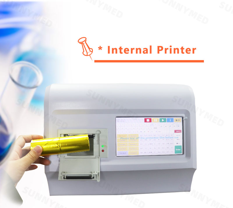SY-SL120 Good Price human biochemistry analyzer mini biochemistry analyzer with internal thermal printer