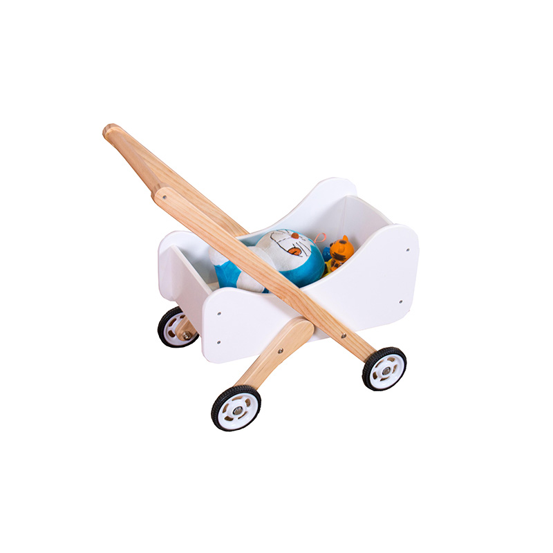 Nashow LMCA-003 Kid Furniture doll pram play cart toddler wooden toy
