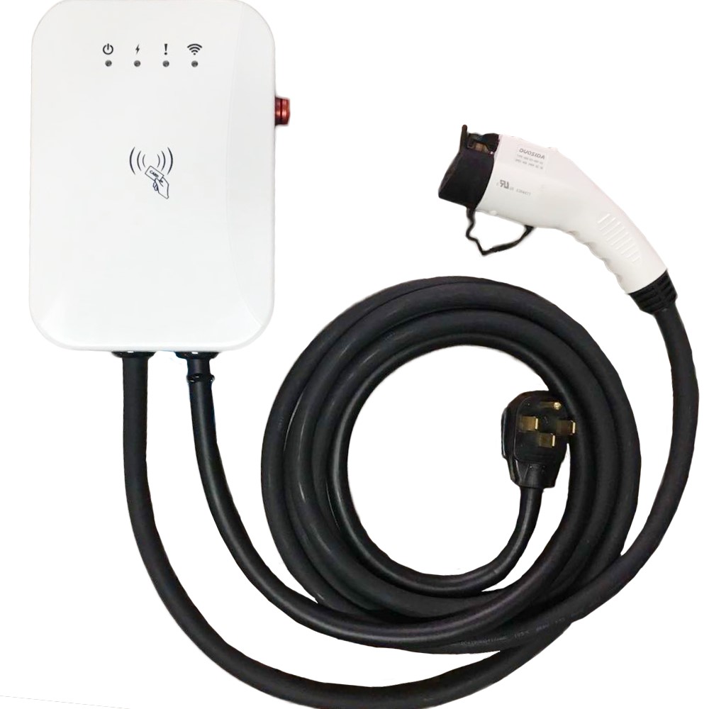 10kw wall-mounted ev charger 40 amp fast charging ac charging stations type 1 wall box charging station