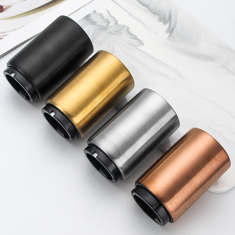 Hot Selling Automatic Metal Stainless Stea Beer Corkscrew Magnetic Customizable logo Beer Wine Opener