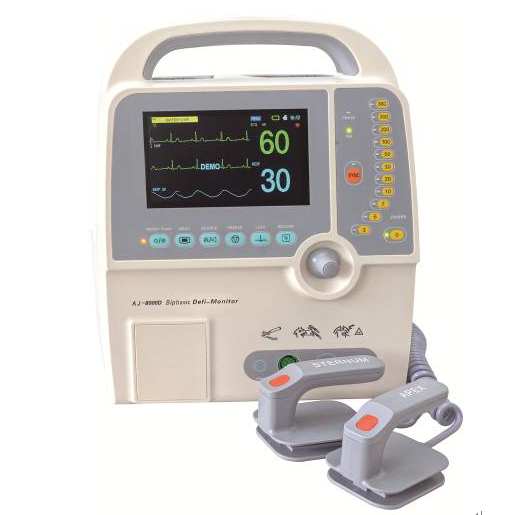 updated Portable Manual cardiac Defibrillator medical equipment (Biphasic Technology)defibrilator unit