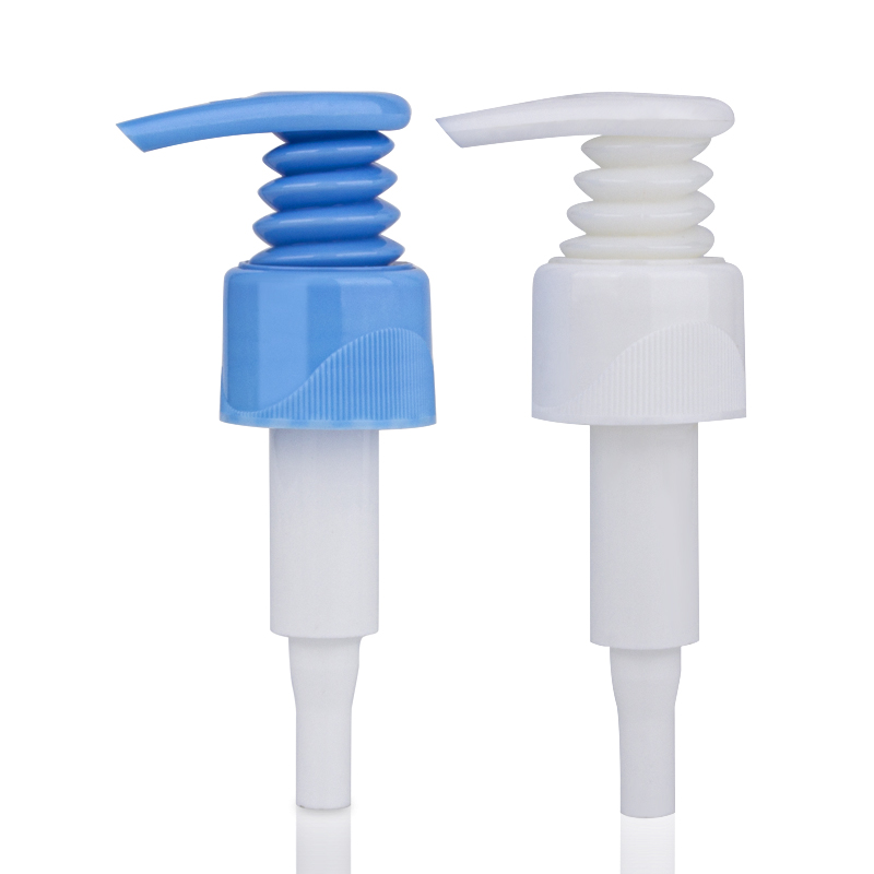 Full plastic left right lock 24/410 28/410 half ribbed smooth lotion pump for shampoo