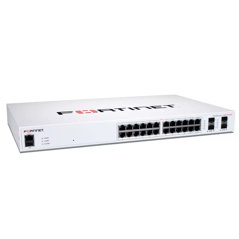 Хорошая скидка Fortinet FortiSwitch FS-124F сетевой коммутатор с 24 портами FS-124F-FPOE