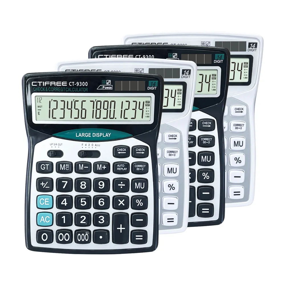 Stationery Calculator Professional Store Office Supplies Desktop Calculatrice Financial Solar Calculadora Electronic Calculator