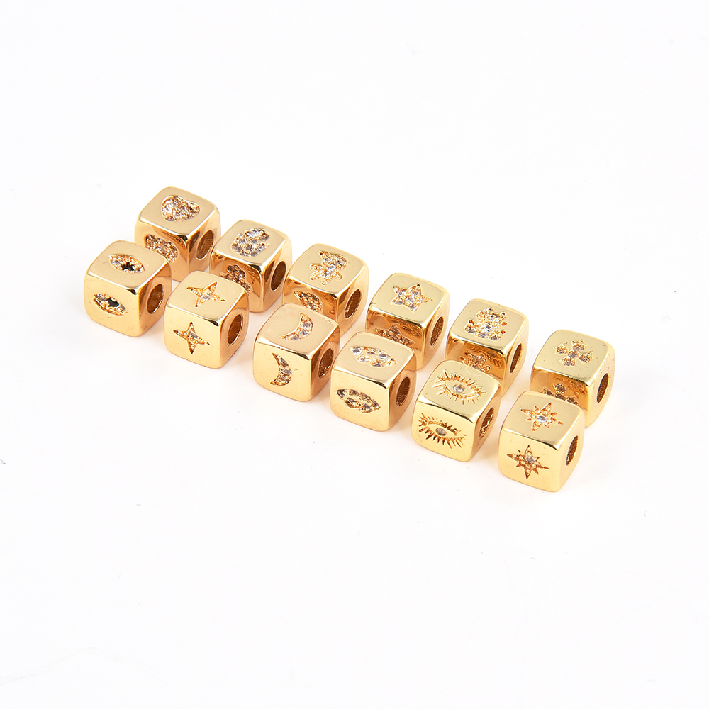Fun2bead красивый Стерлинговое серебро на заказ сердце любовь Луна персонализированный Романтический очаровательный блестящий кубический светлый позолоченный инкрустированный бусина