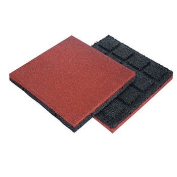 red green playground rubber tile 20mm 25mm 50mm SBR rubber tile