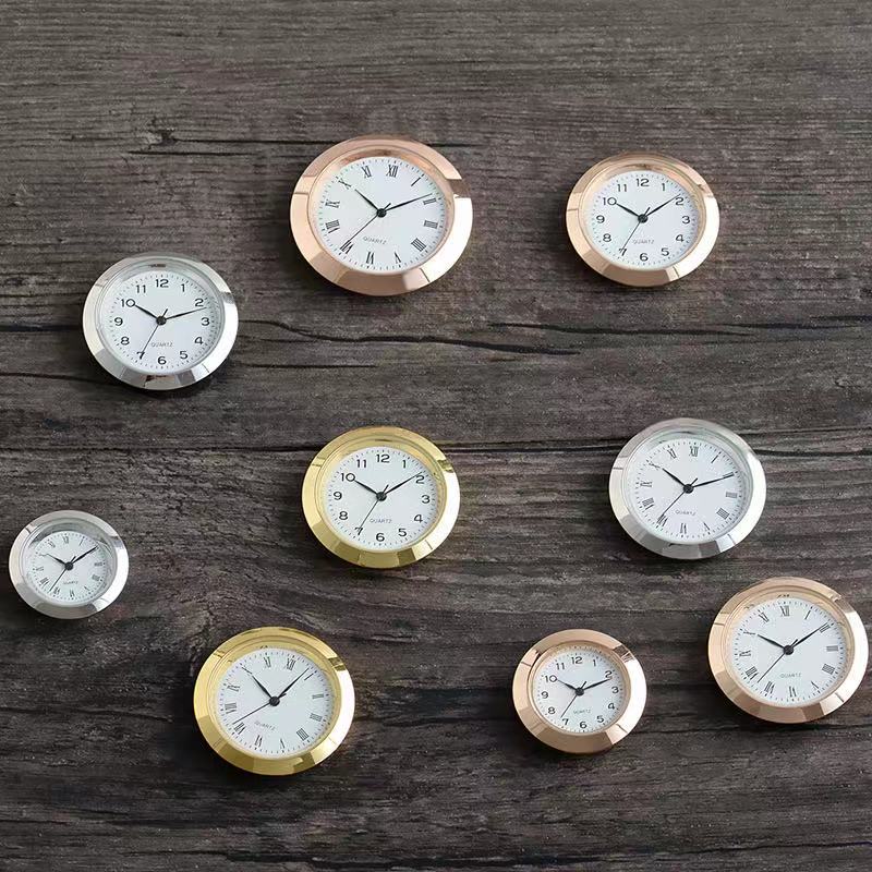Japan Hot Sell Rose Gold , Sliver, Black, Gold Small Stainless Steel Watch Insert 36 mm Clock Insert For DIY Art Crafts