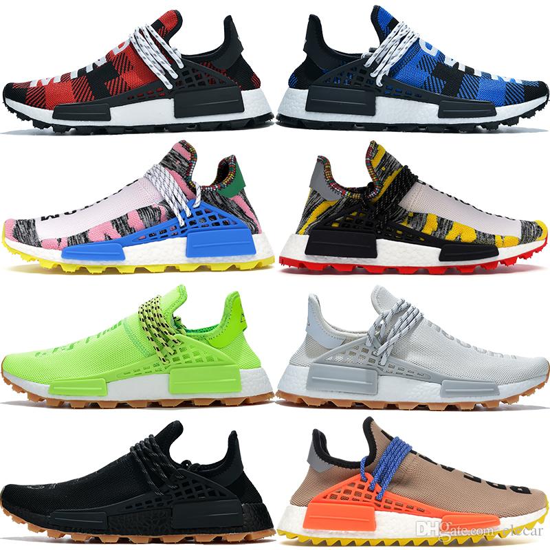 New hot infinite species NMD Human Race mens running shoes Pharrell Williams BBC Solar Pack HU Trail oreo men women fashion snea