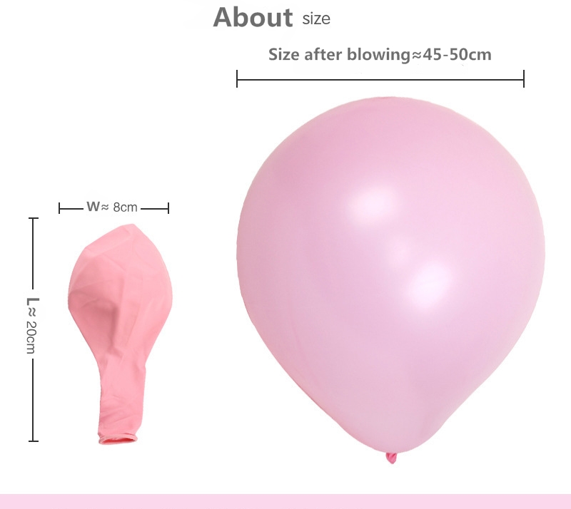 High quality wholesale 5 12 "18 36" latex balloon kit 10 "Assorted Macaron candy color latex balloon