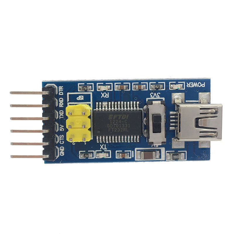 1 шт. Базовая плата преобразователя для UNO FTDI FT232RL USB в TTL последовательный IC-адаптер, модуль преобразователя для переключателя UNO 3,3 В 5 в FT232