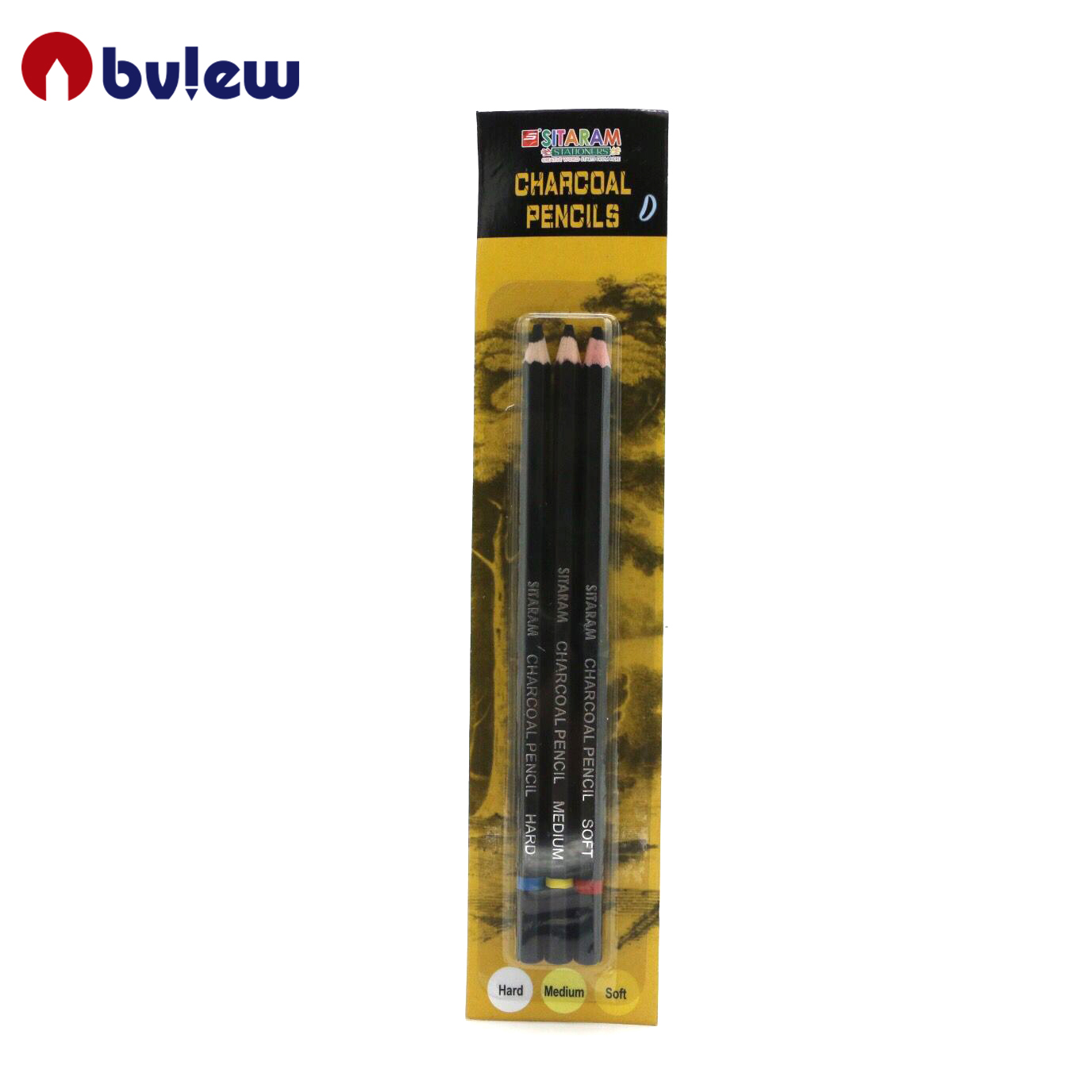 Bview Art Professional Charcoal Pencils Drawing Set For Drawing Sketching