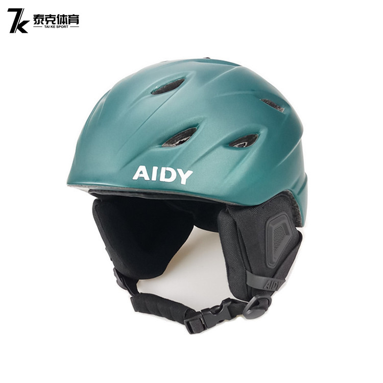 Integrally-Molded CE Adult Athletic Snow Helmet with Detachable Ear Pad Minor Youngster Ski Snowboard Protective Gear