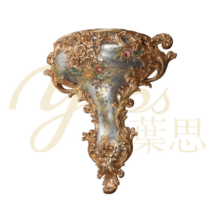 Yips LD-1604-1411, европейская серия, ручная роспись, цветочный узор на серебре, античное украшение для гостиной, настенный кронштейн