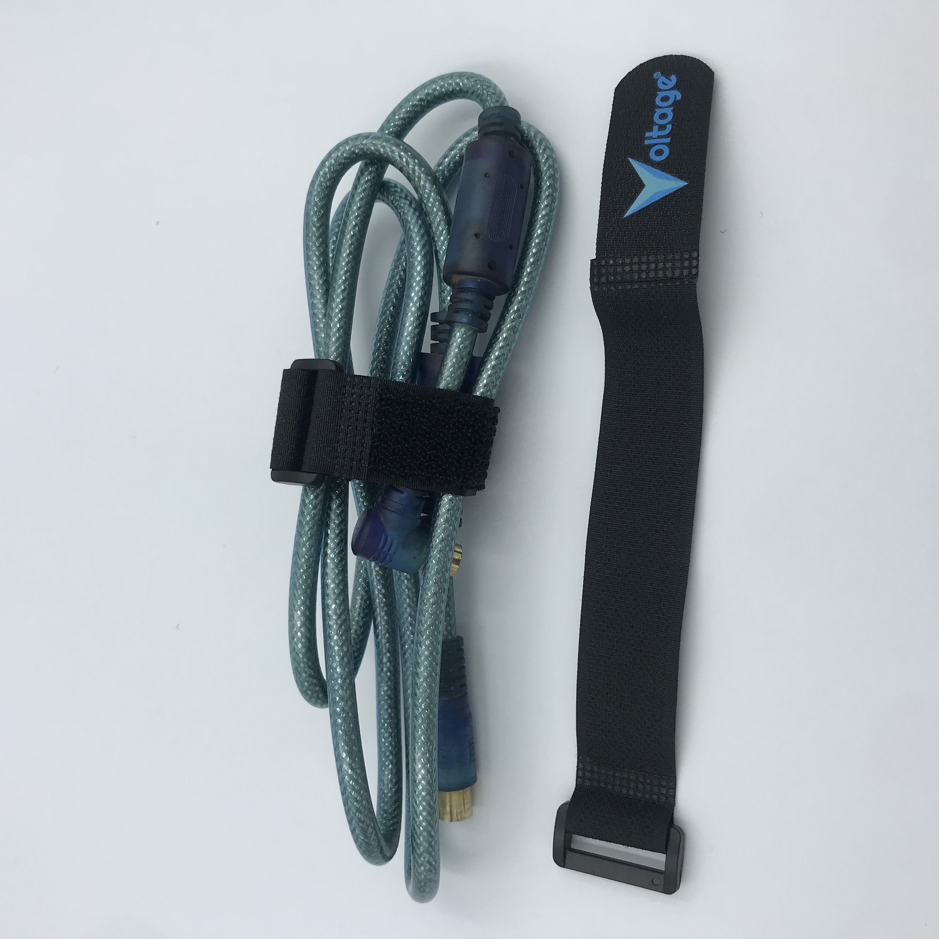 Nylon Adjustable Plastic Buckle Hook and Loop Fastener Straps Custom logo printed hook and loop fastening cable ties