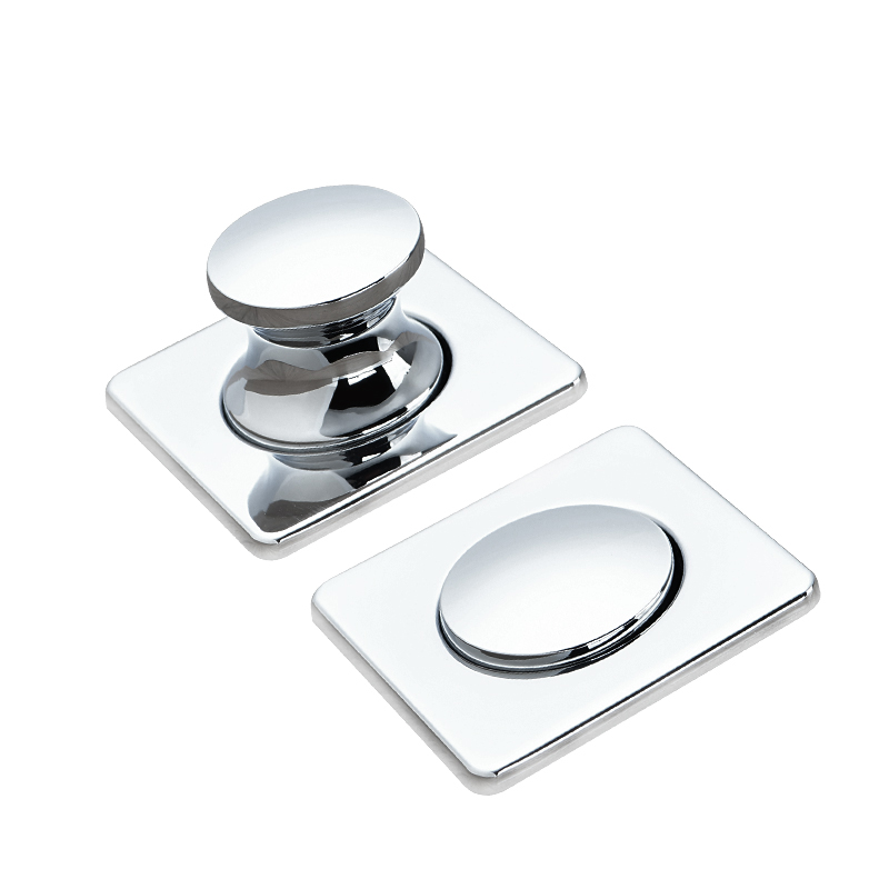 Metal Chrome Push Button Drawer Cabinet Catch Lock Handle for RV Caravan Motorhomes