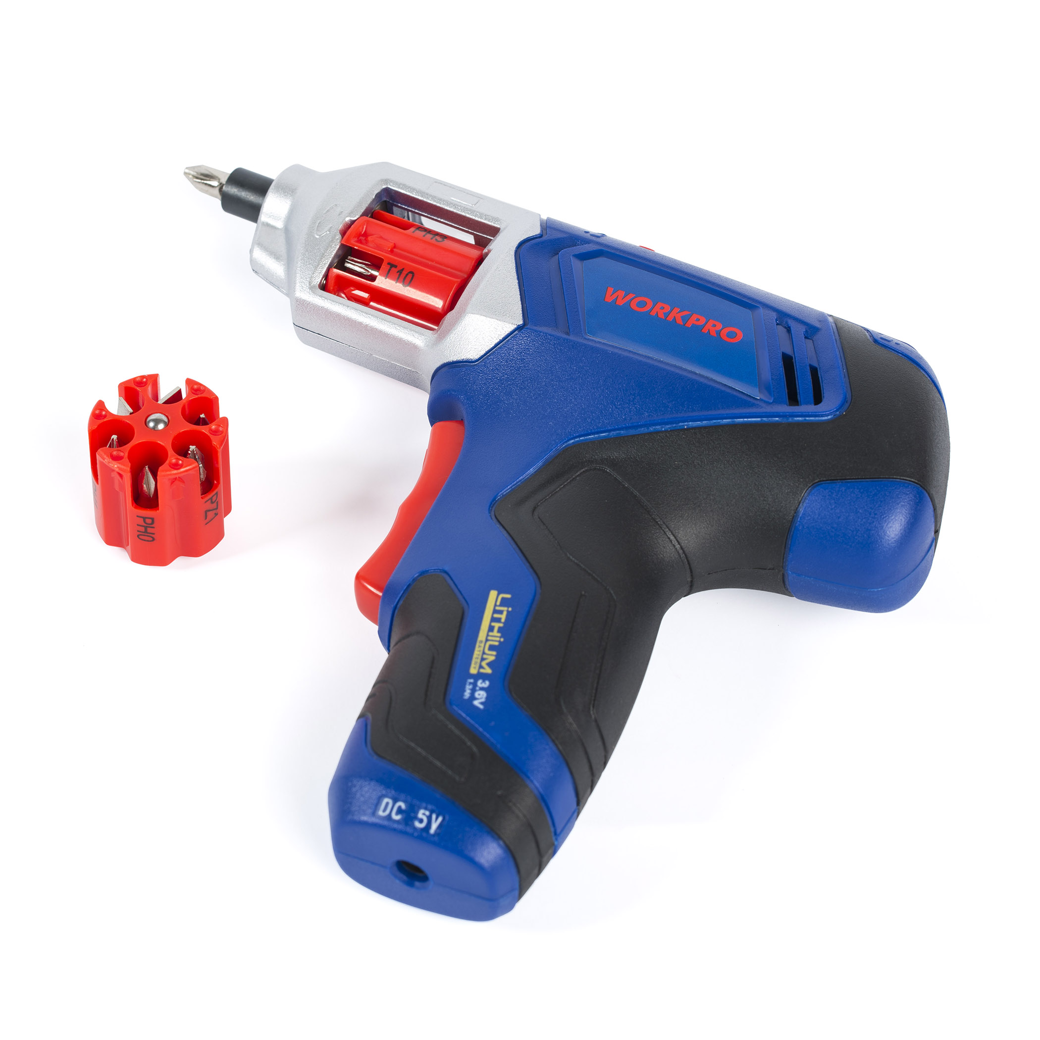 WORKPRO 3,6 V автоматическая загрузка литий-ионная отвертка (вилка стандарта США)