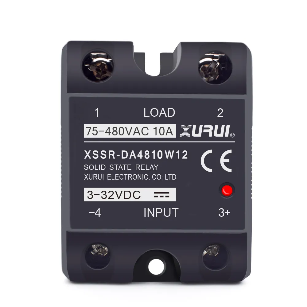 XURUI single phase 10amp 380V ssr relay solid state