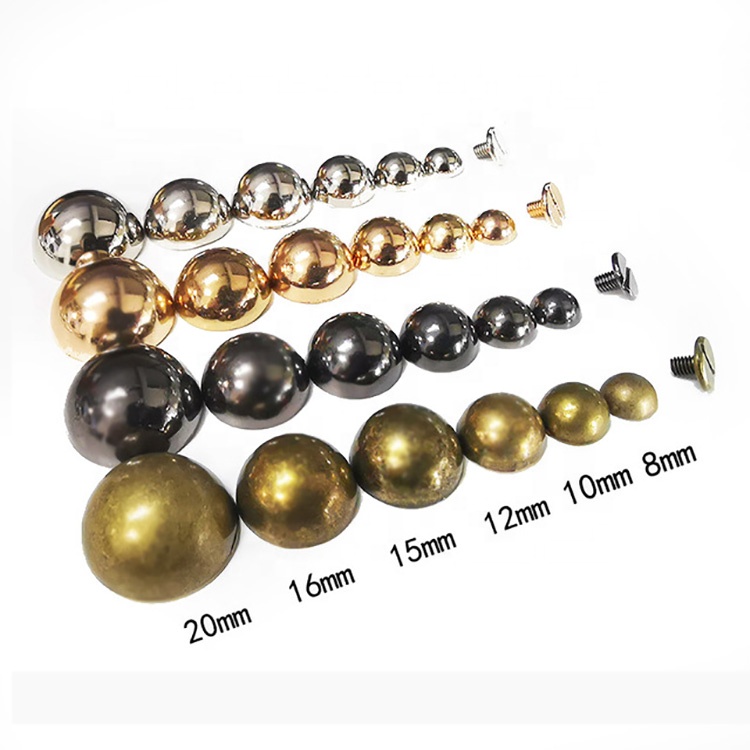 Large stock of metal rivets Round mushroom leather jacket DIY semi-circular rivets