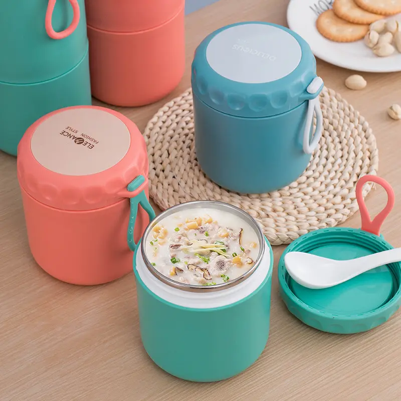 Portable Sealed Bento Box Lunch Box Container thermal cup vacuum insulated food jar for hot food