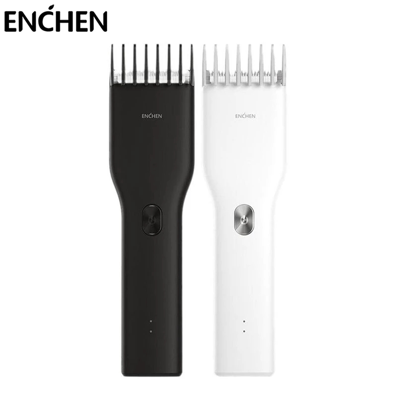 Enchen Boost электрическая машинка для стрижки волос для мужчин детей Керамический Резак, машинка для стрижки волос, профессиональная аккумуляторная батарея с двумя скоростями
