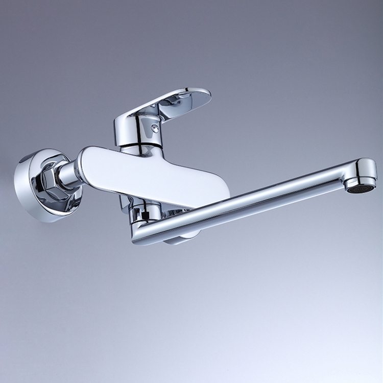Electroplating Bibcocks zinc alloy handle swivel copper body modern brass kitchen faucet Bibcocks faucet