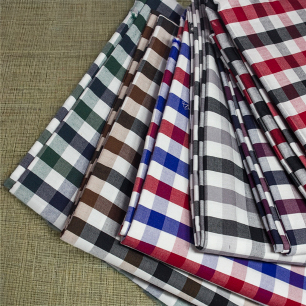 Classic Scotland Tartan Fabric Four-Way Stretch 100% Cotton Table Cloth/Costume Material Eco-Friendly Stripes for Girls Boys