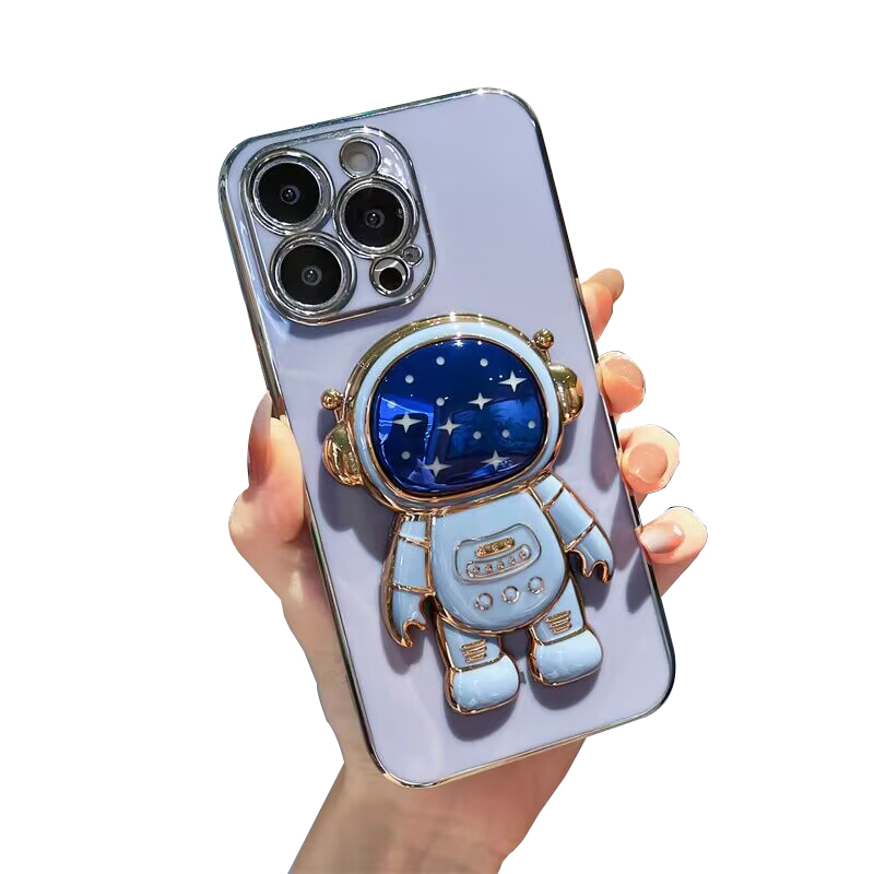 3D чехол для телефона с подставкой астронавта складной чехол для iPhone 13 Pro 11 12 Pro Max XS XR 7 8Plus мягкий ударопрочный силиконовый чехол с подставкой