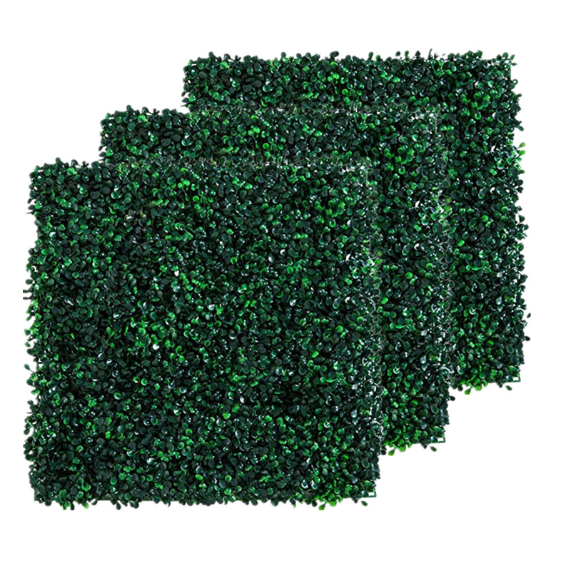 Artificial grass backdrop wall grass for boxwood panels