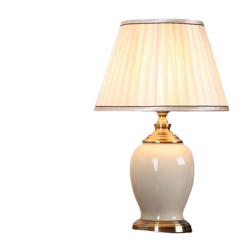HC-series-Modern minimalist ceramic table lamp  bedroom living room dimming household ceramic table lamp ceramic table lamps lux