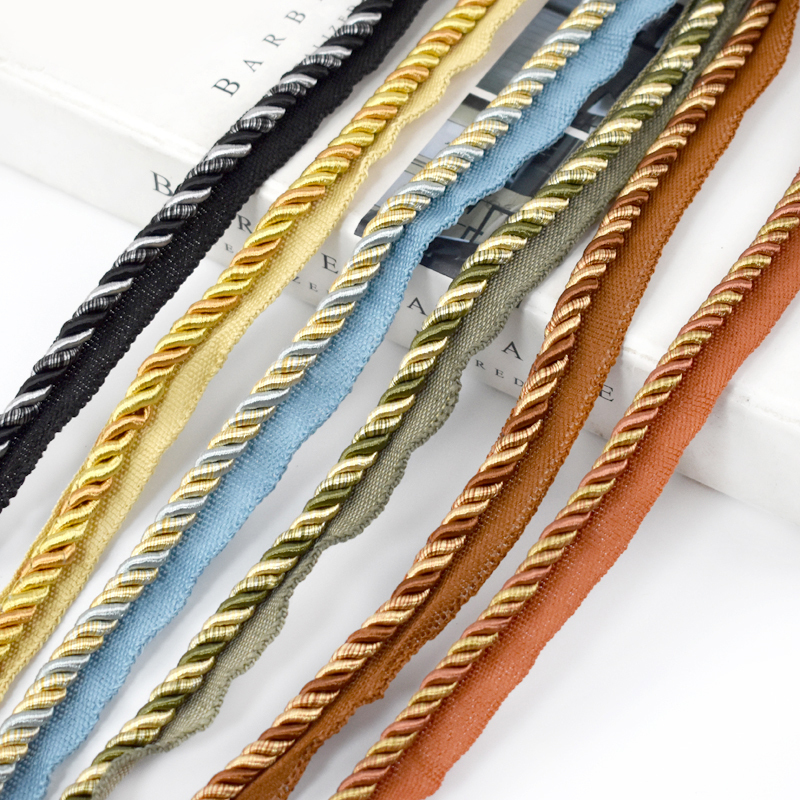 Meetee CD001 Bag Accessories Two-color Strap Webbing DIY Curtain Pillow Sofa Home Sewing Material Handmade Decorative Lace Rope
