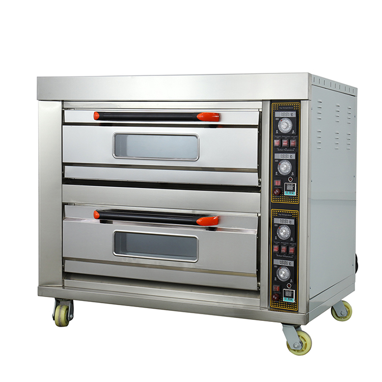 HGD-40D New Design Electric Pizza Baking Toaster Oven Electric 2 deck 4 trays Deck Oven