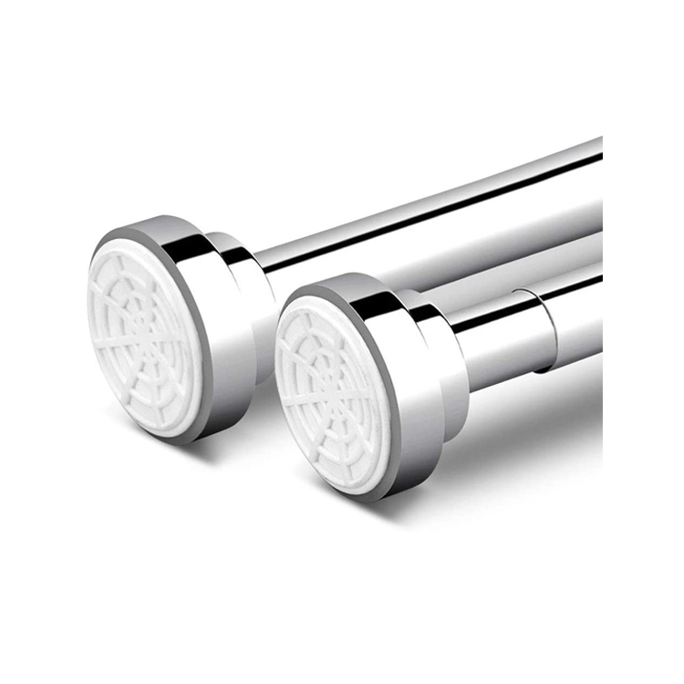Adjustable Bathroom Telescopic Rods Stainless Steel Shower Curtain Rods Factory Price