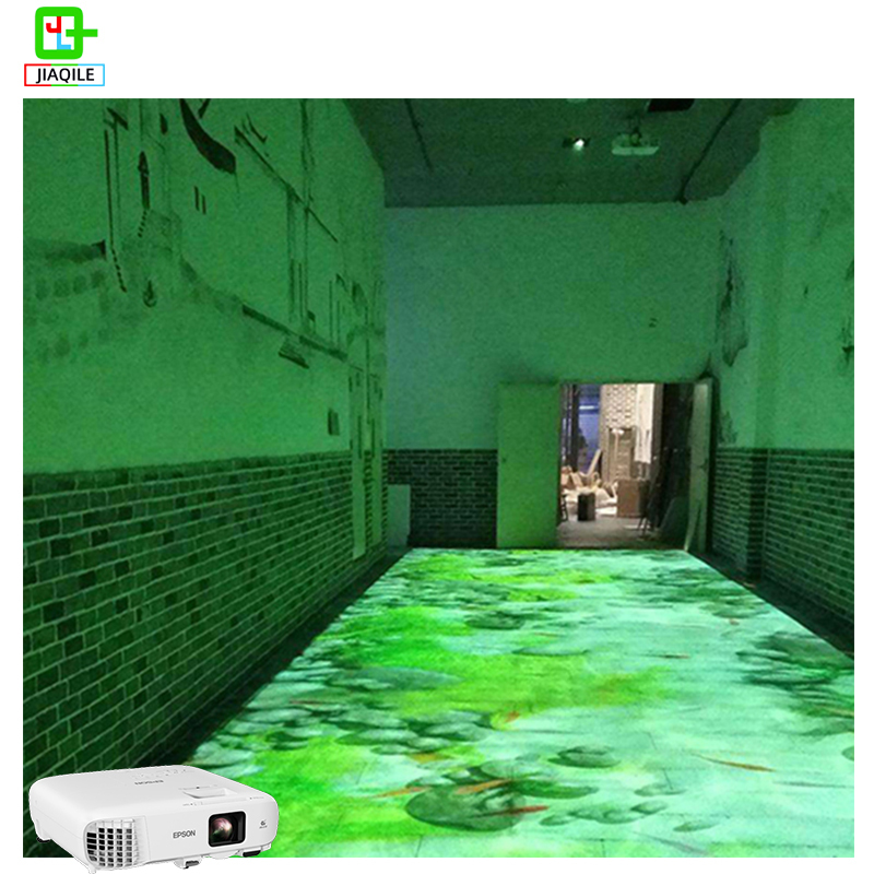 3D holographic display 3D holographic immersive projection instrument integrated floor Projector corridor advertising equipment