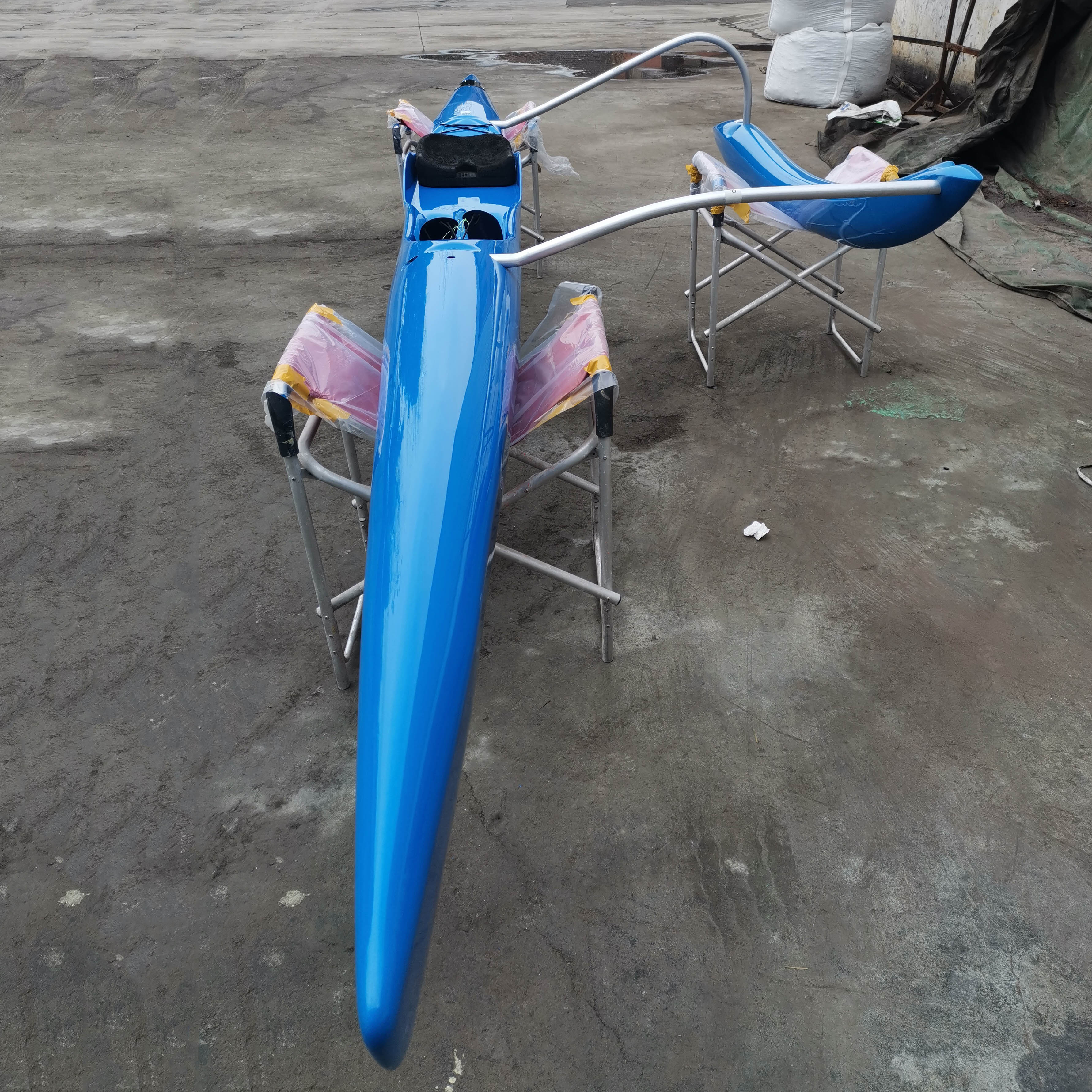 Каноэ outrigger для океана, углеродное волокно