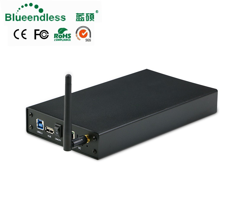 Blueendless алюминиевая антенна беспроводной WIFI SATA USB 3,0 HDD корпус высокого качества внешний жесткий диск корпус