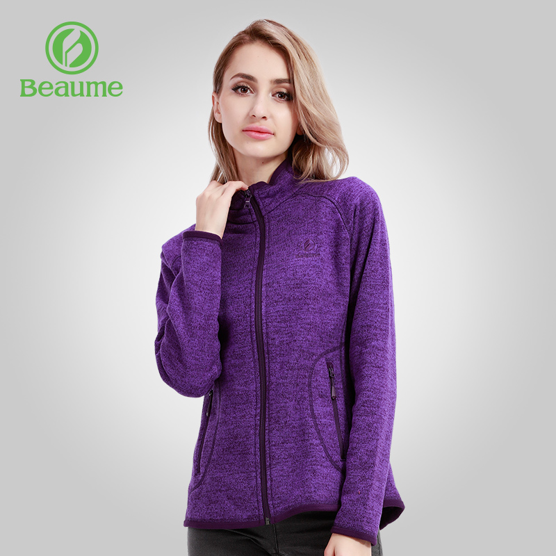 Удобный теплый флис для мужчин и женщин на открытом воздухе beaume осень и зима женские флисы с воротником-стойкой