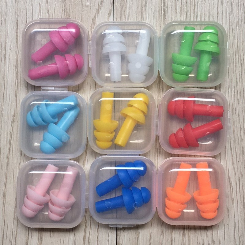 New comfort earplugs noise reduction silicone Soft Ear Plugs Swimming Silicone Earplugs Protective for sleep