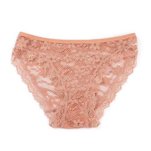 2021 Fashion Spandex Lace Sexy Briefs Low-Rise Hipster Panty For Women