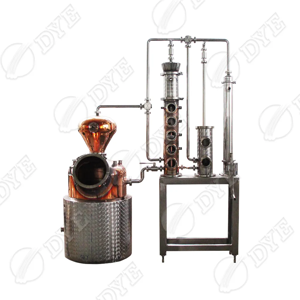 DYE 1500L steam heating boilers distillery vodka whiskey distillation equipment alcohol distiller for making wine