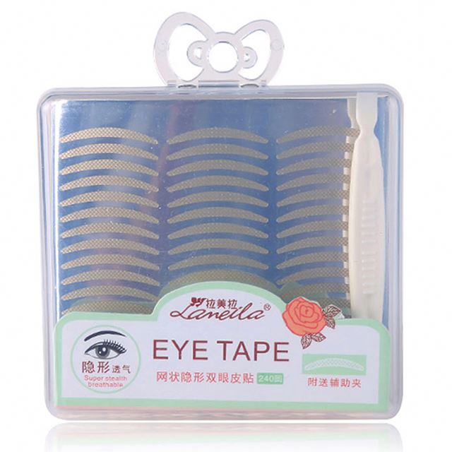 Mutingbeauty eyelid stickers mesh double side eyelid tape