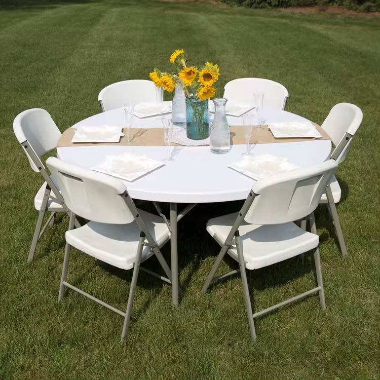 Plastic furniture resin cross back chair outdoor party foldable wedding plastic chairs events luxury